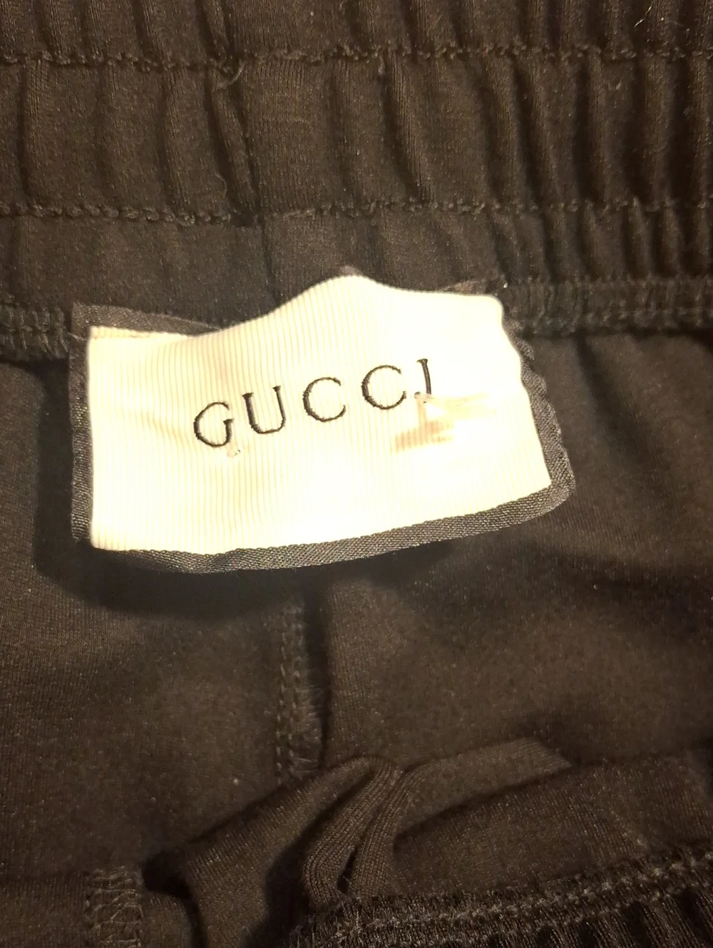 Gucci Black Track Jacket & Pants Set with Signature Stripes